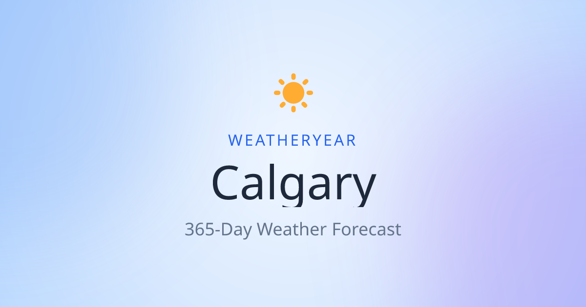 Weather in Calgary | WeatherYear