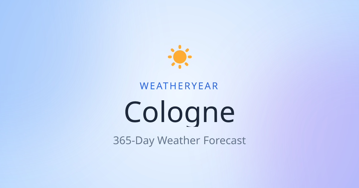 Weather in Cologne | WeatherYear
