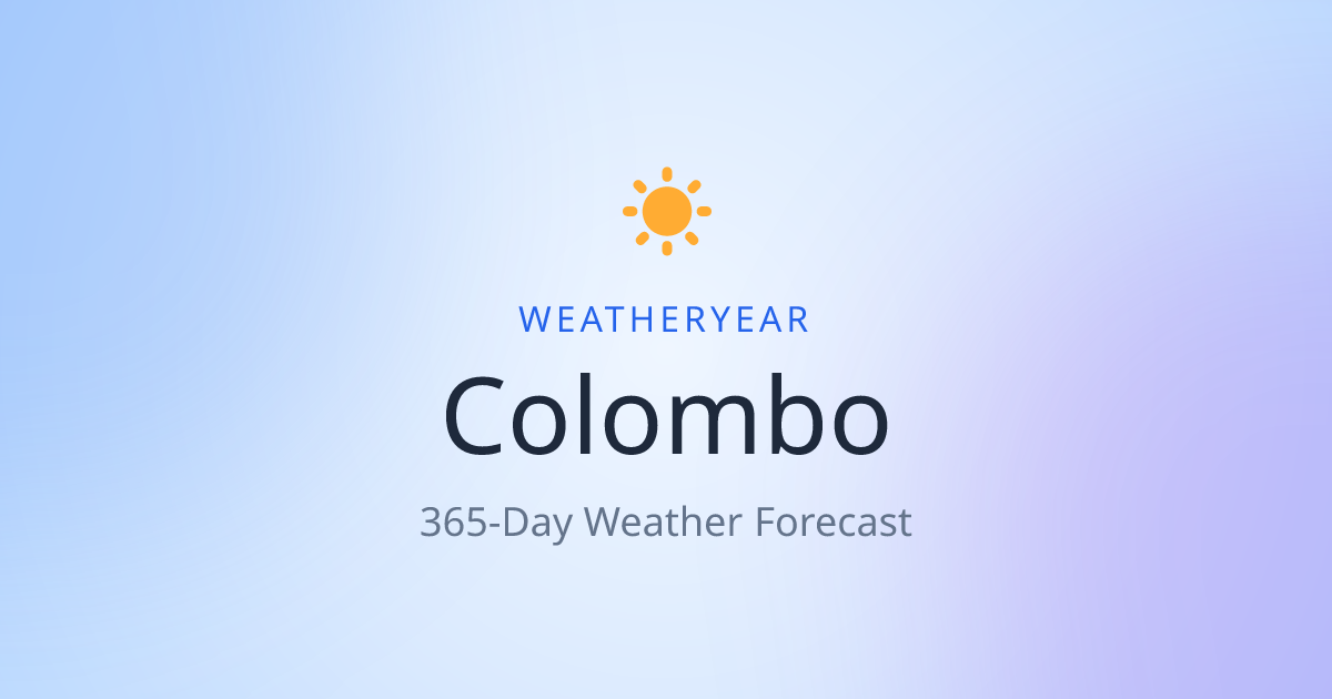 Weather in Colombo | WeatherYear