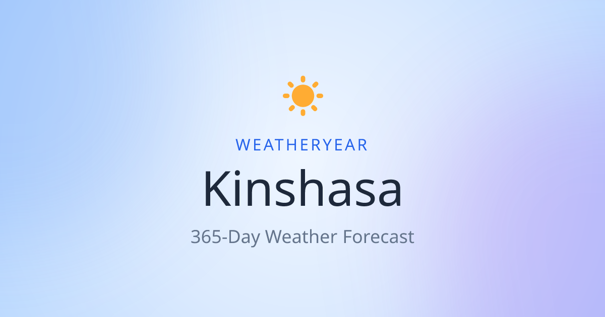 Weather in Kinshasa | WeatherYear